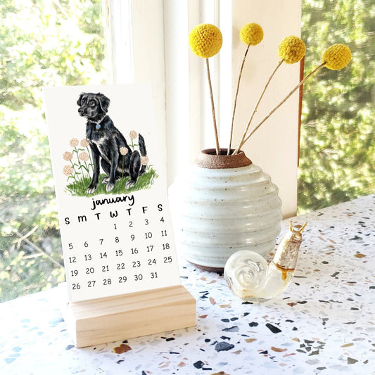 2026 Dog + Flower Calendar: Meet the dogs!