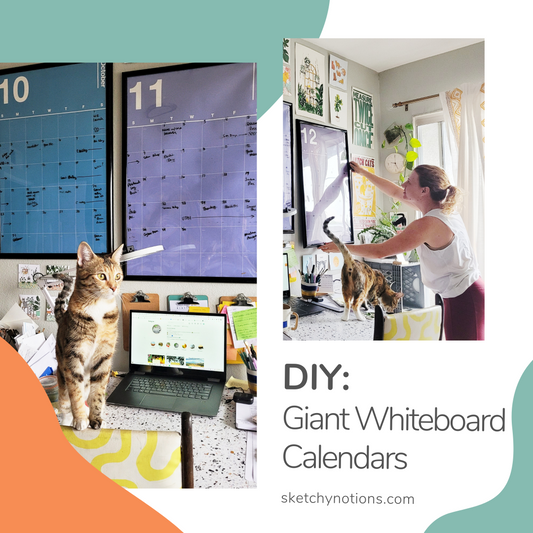 DIY: Giant Whiteboard Calendars