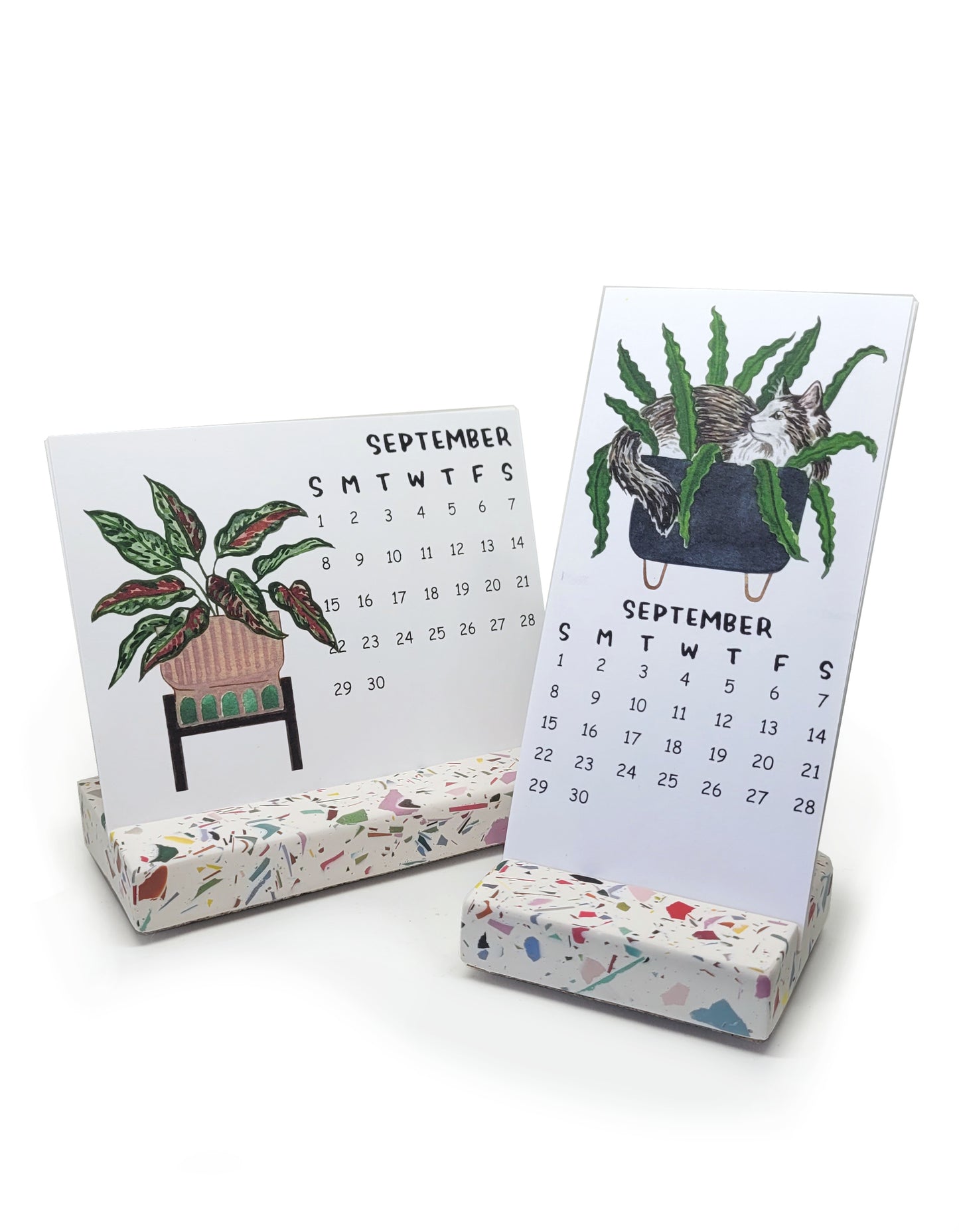 Tiny Terrazzo Calendar Stand Collab