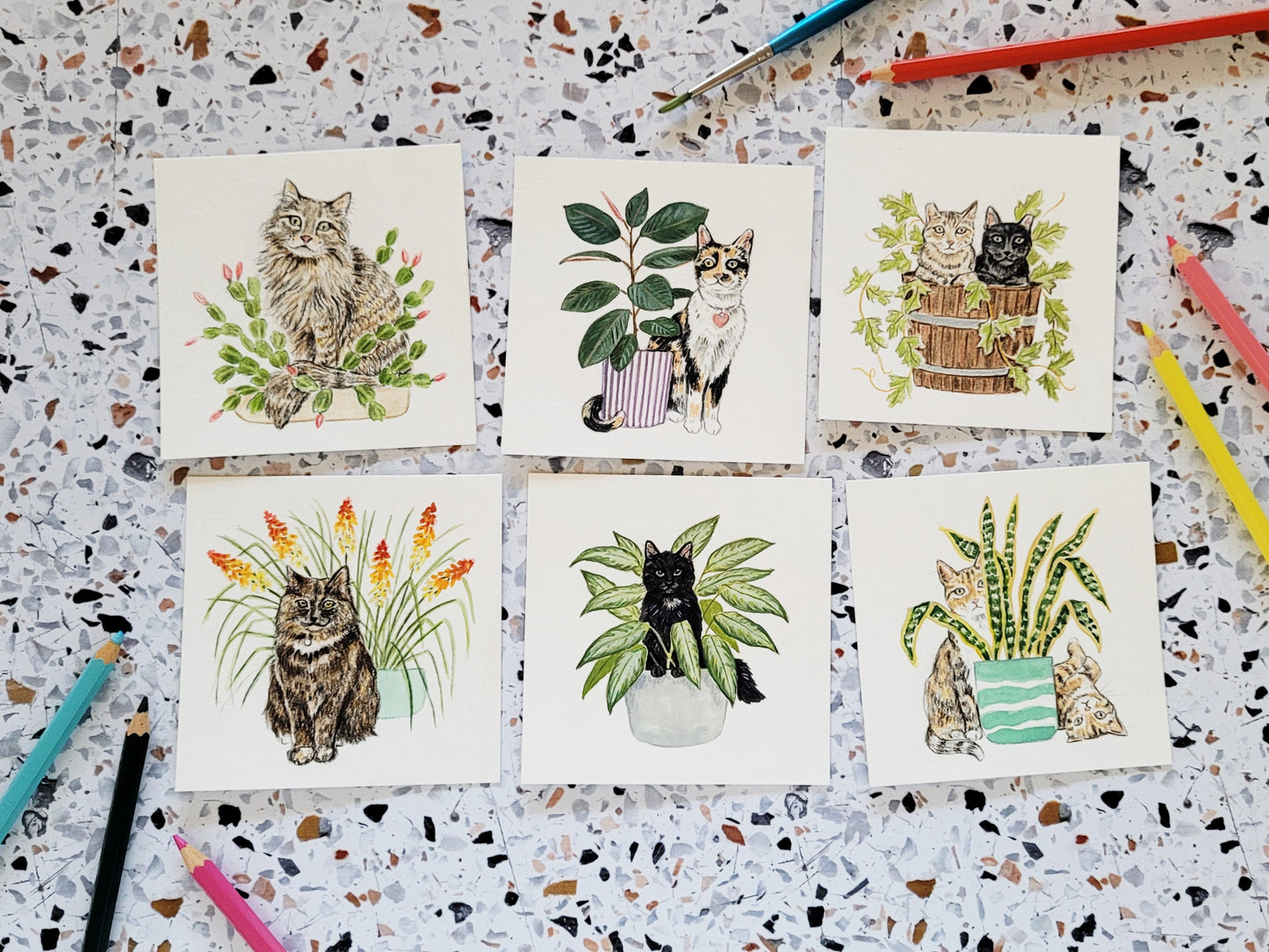 2026 Cats + Plants Desk Calendar