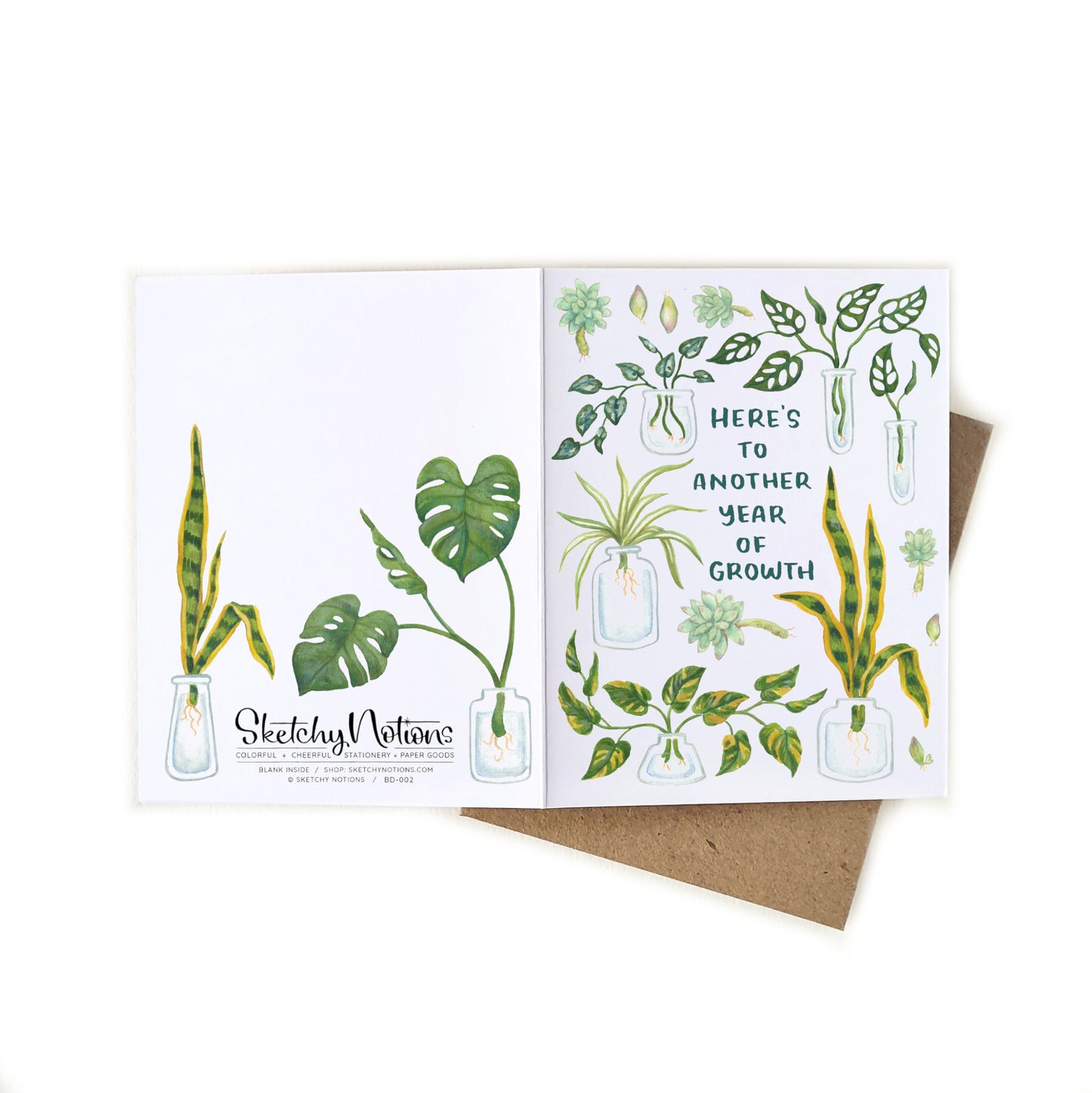 Plant Growth Propogation Birthday Card