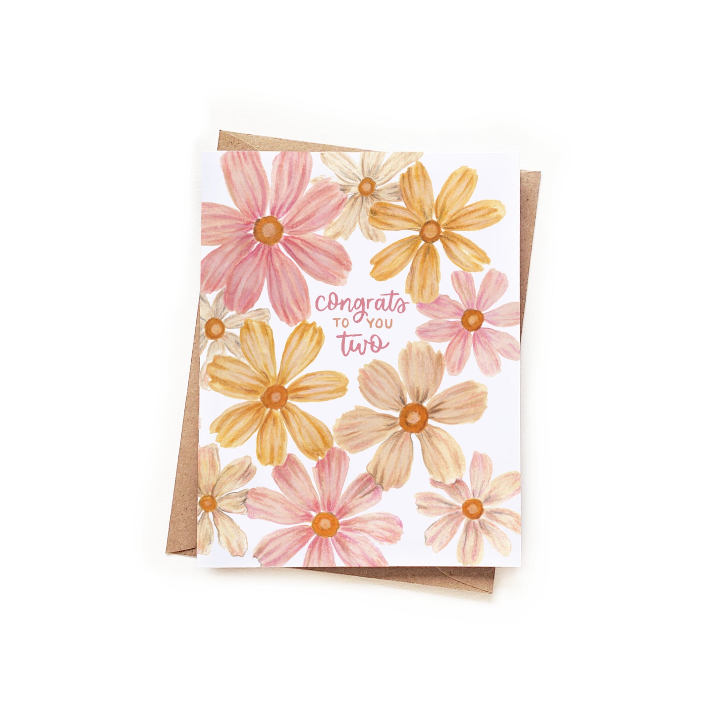 Congrats to You Two Floral Card