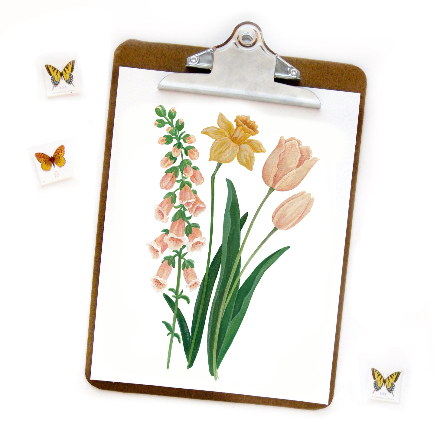 Foxglove, Daffodil, Tulip Print Download - Fundraiser for Oath