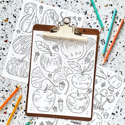 Fall Harvests Coloring Pages