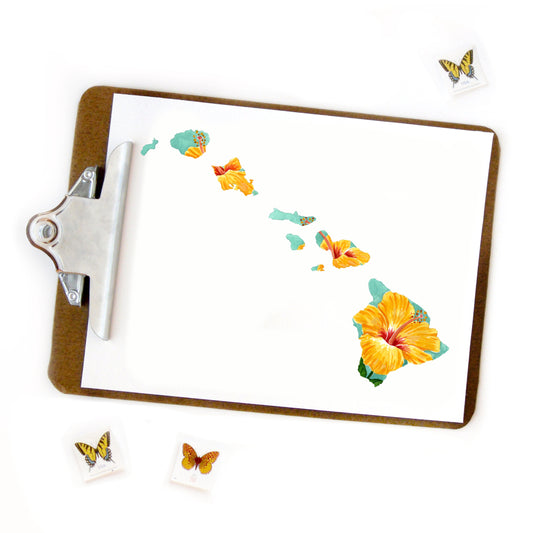 Hawai'i State Flower Hibiscus Art Print