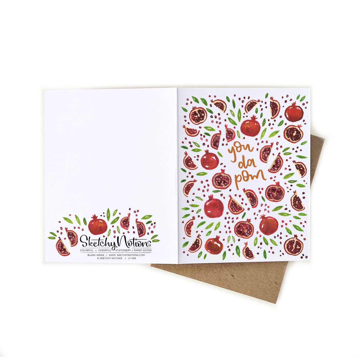 You Da Pom Punny Love Pomegranate Card