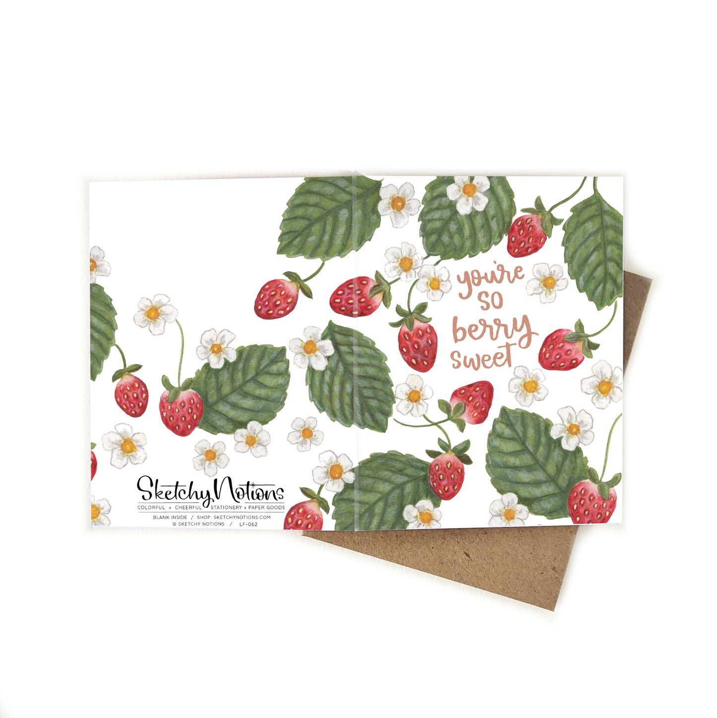 You're So Berry Sweet Strawberries Card