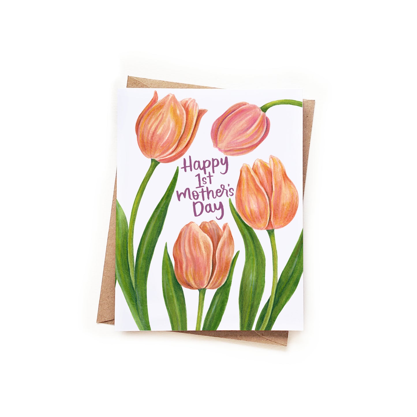 Happy 1st Mother's Day Tulips Card