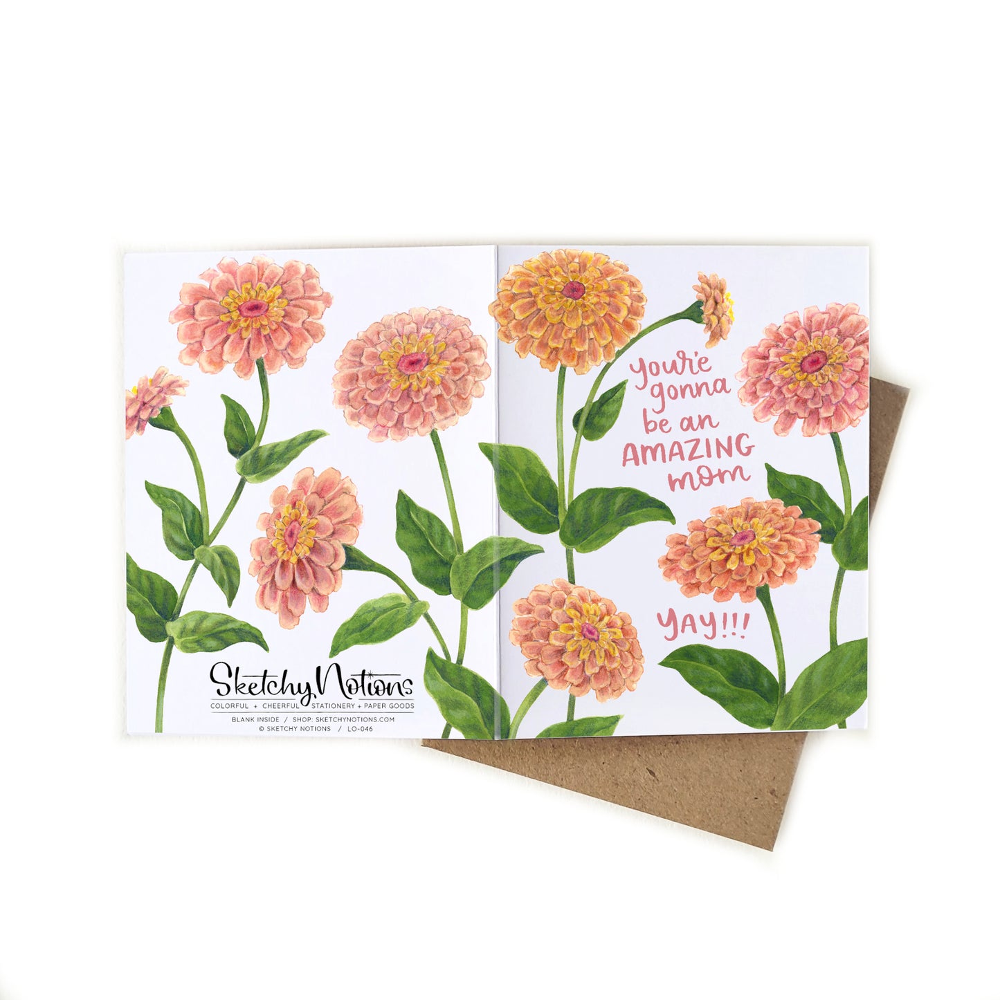 You're Gonna Be An Amazing Mom Zinnia Card