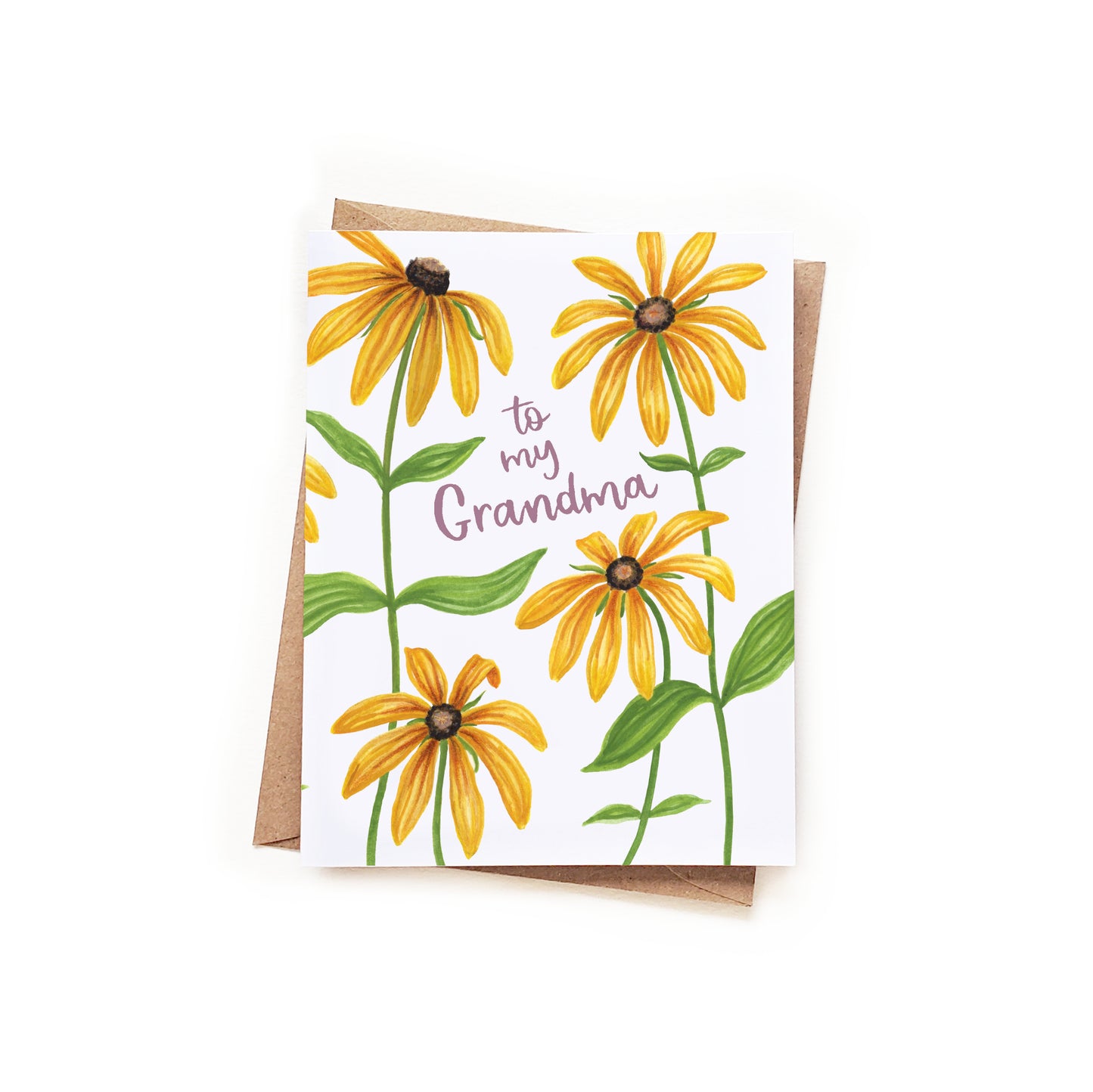 To My Grandma Black-Eyed-Susans Card