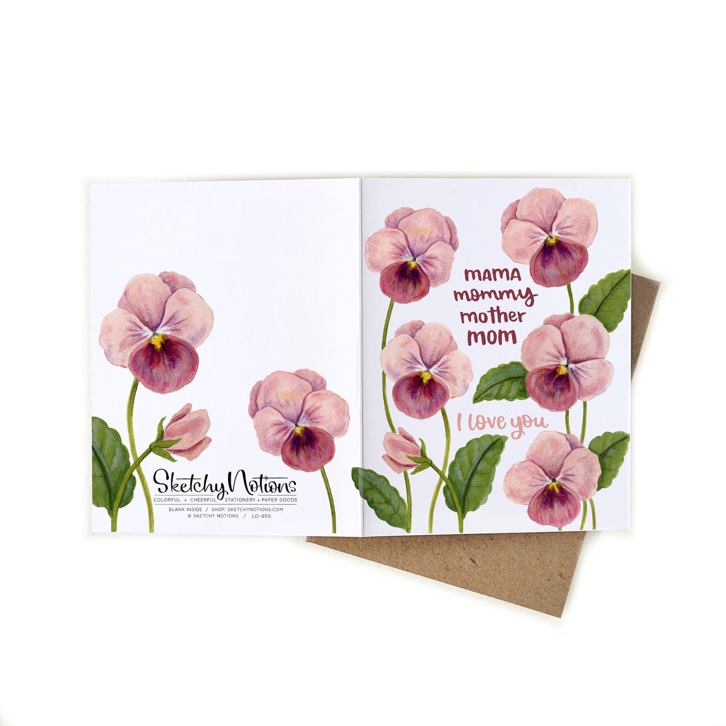 Mama Pansies Mother's Day Card
