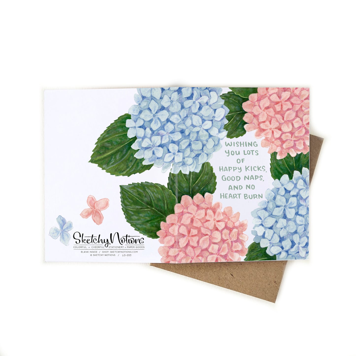 Pregnancy Congratulations Hydrangea Card