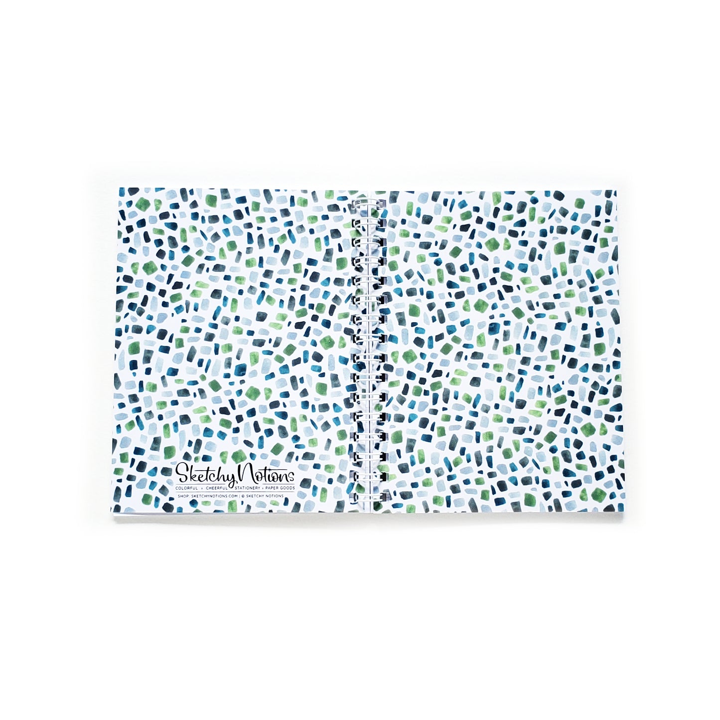 Minty Terrazzo Small Lined Notebook