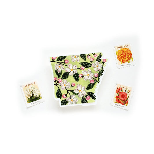 Arkansas State Flower Apple Blossom Sticker
