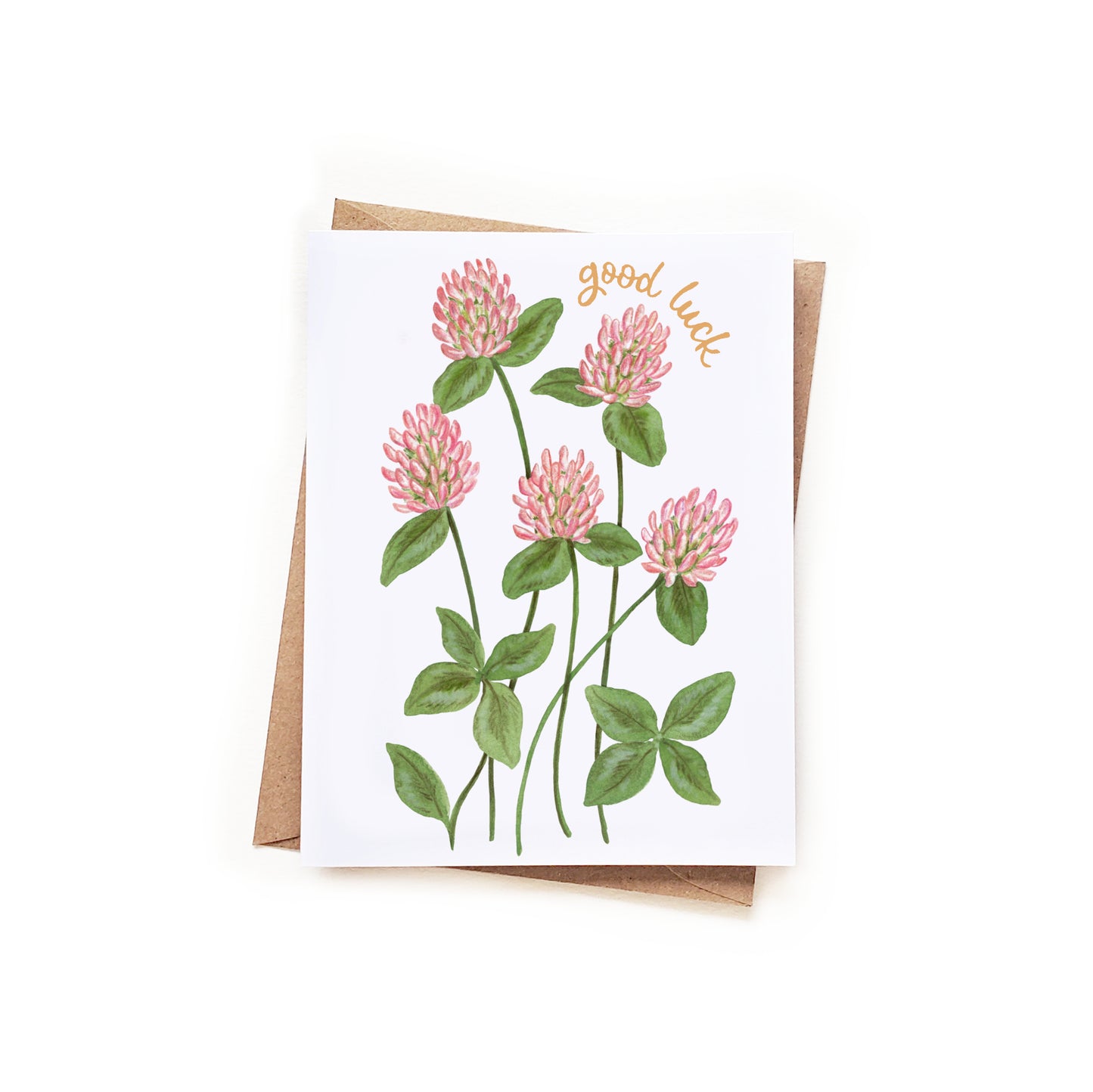 Good Luck Clovers Card