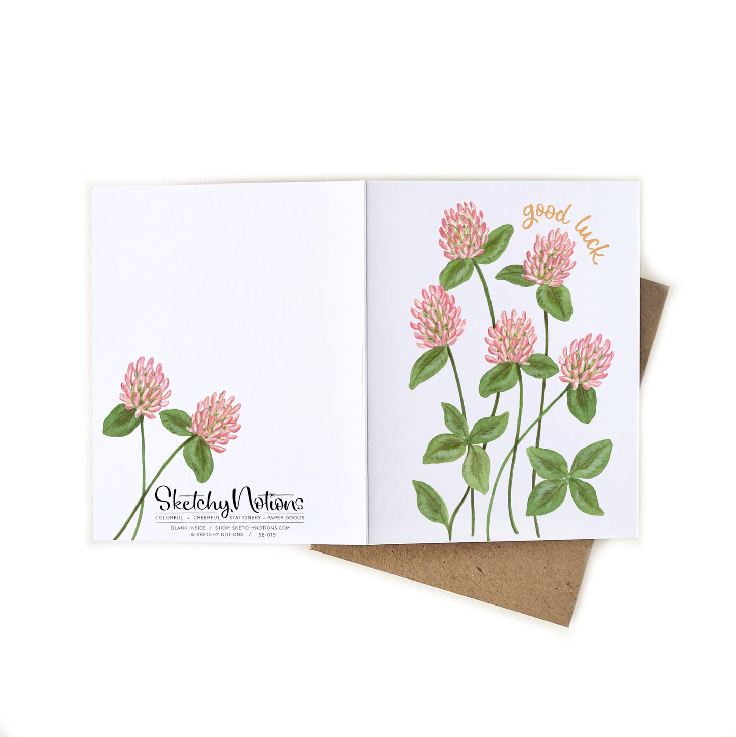 Good Luck Clovers Card