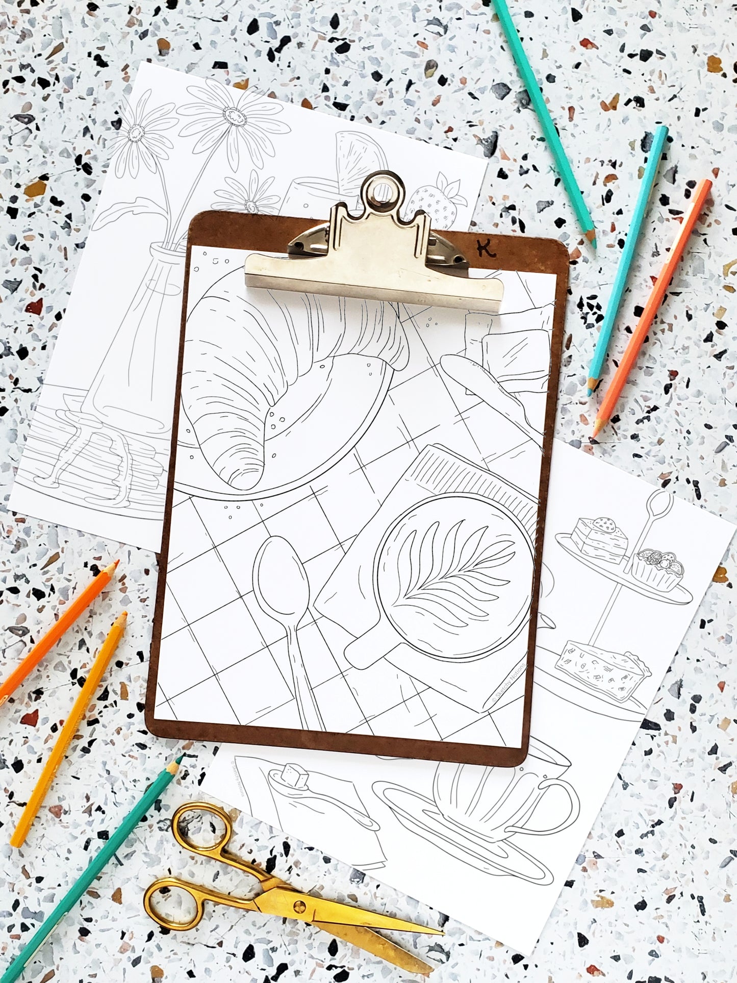 Brunch Coloring Pages