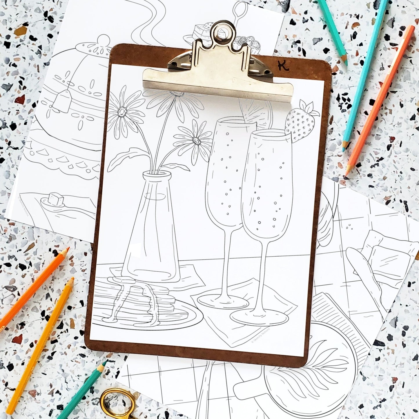 Brunch Coloring Pages