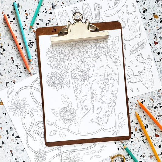Western Coloring Pages