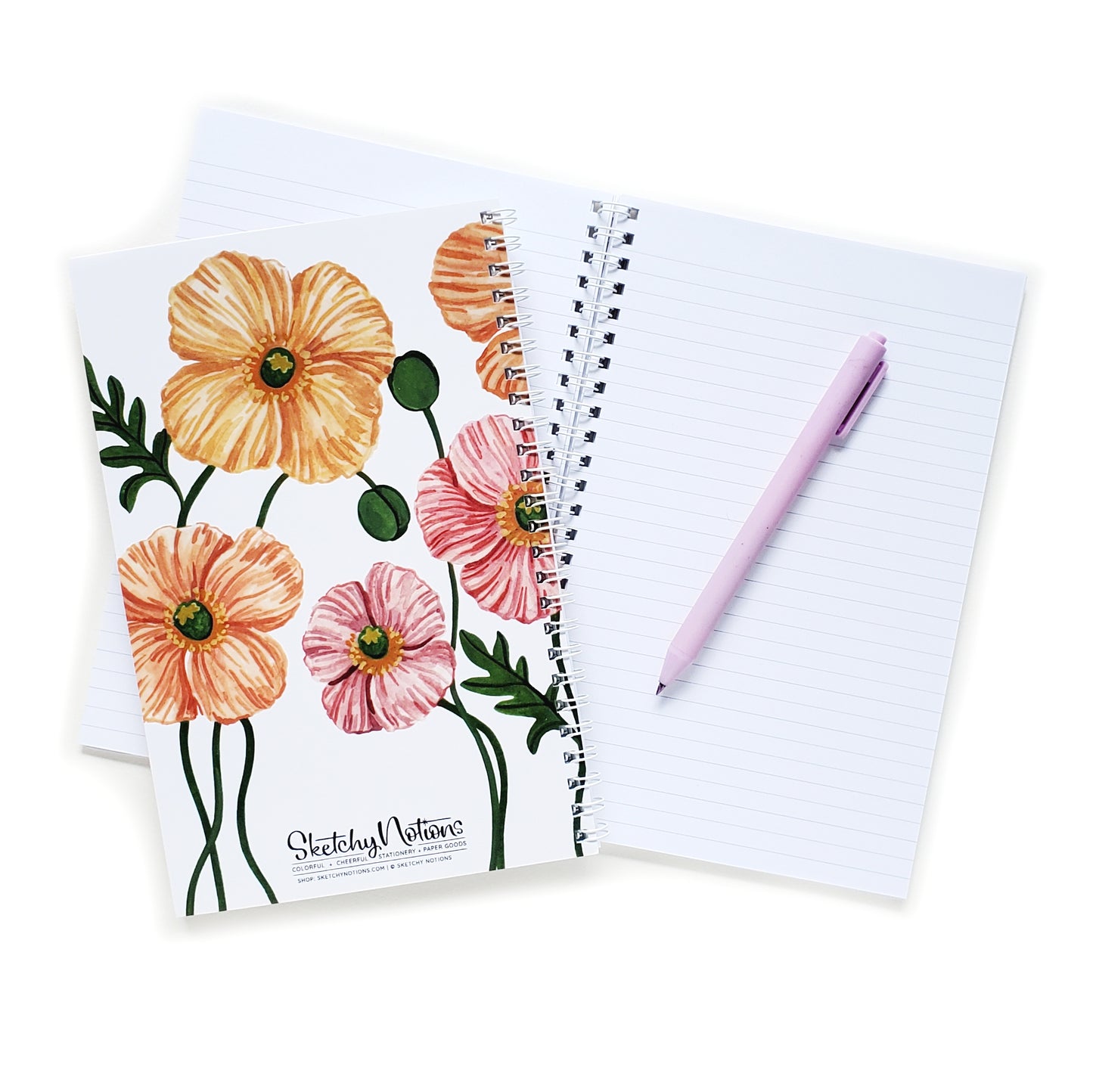 Icelandic Poppies Lined Notebook