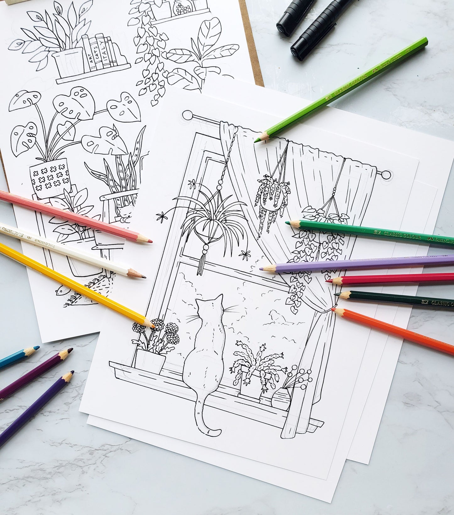 Indoor Jungle Coloring Pages