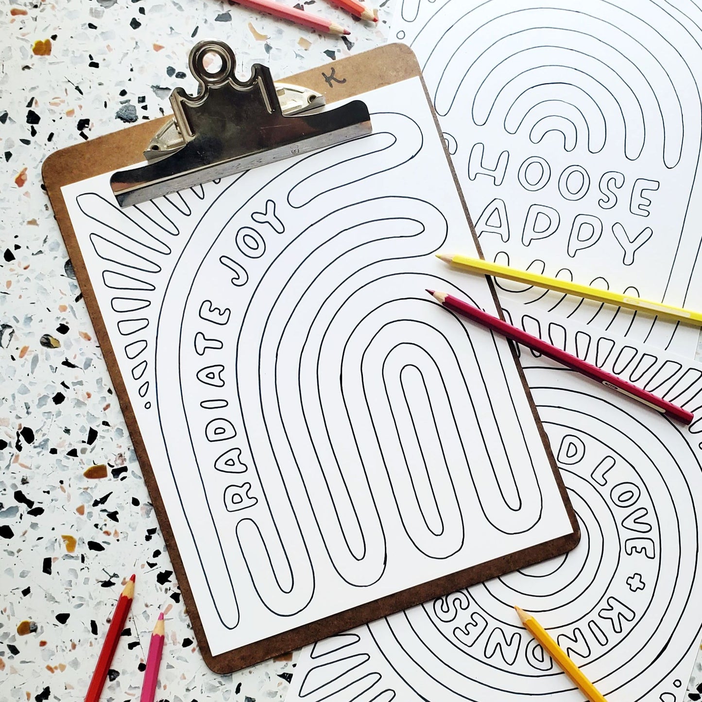 Colorful Optimism Coloring Pages