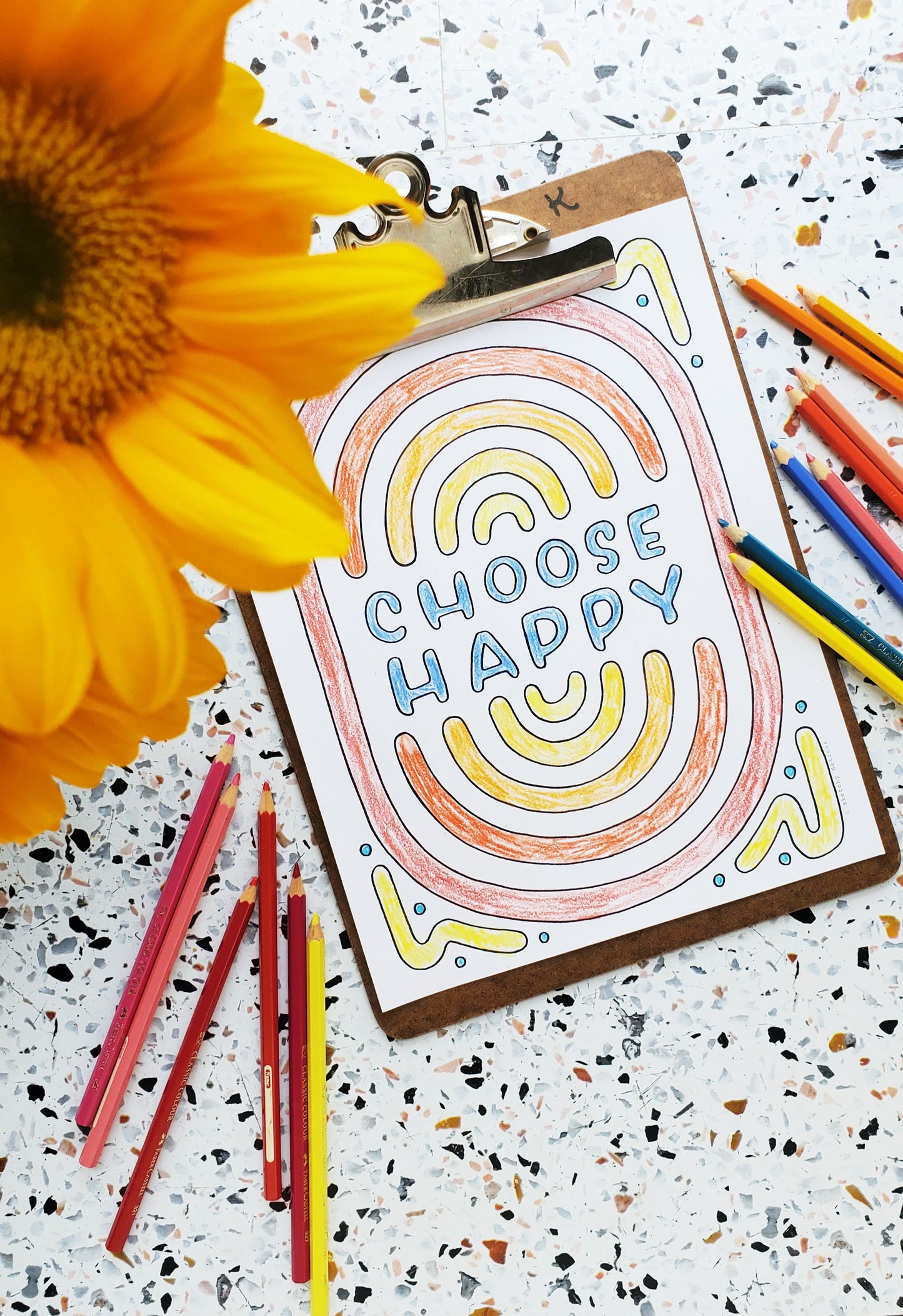 Colorful Optimism Coloring Pages