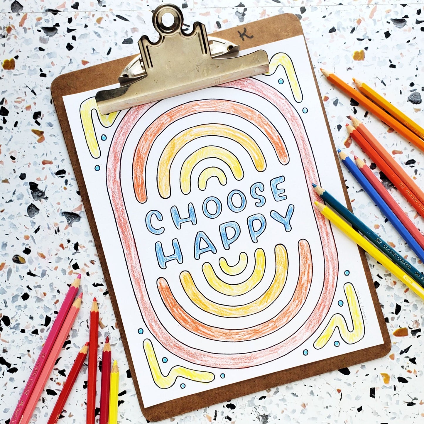 Colorful Optimism Coloring Pages