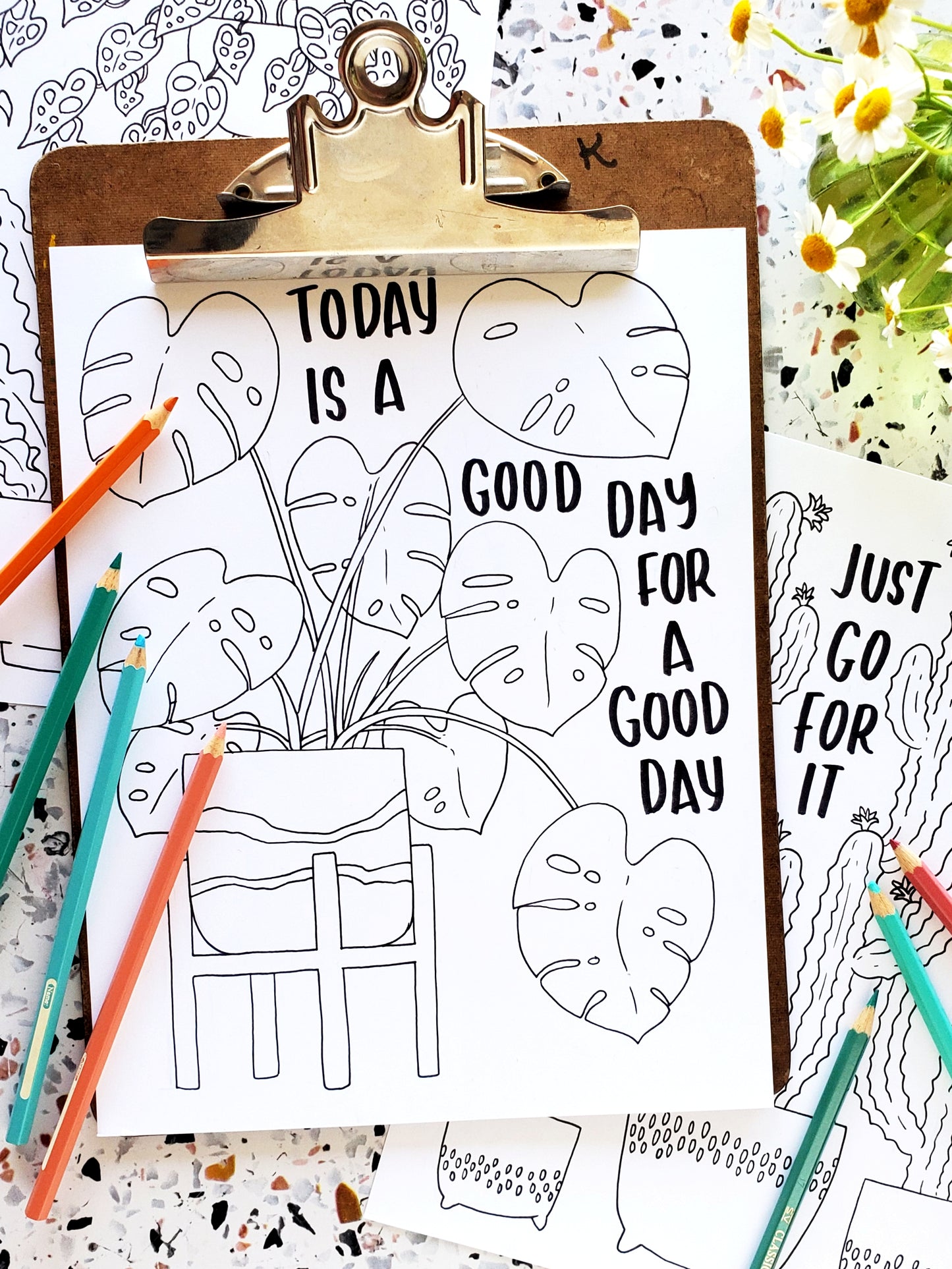 Encouraging Plants Coloring Pages