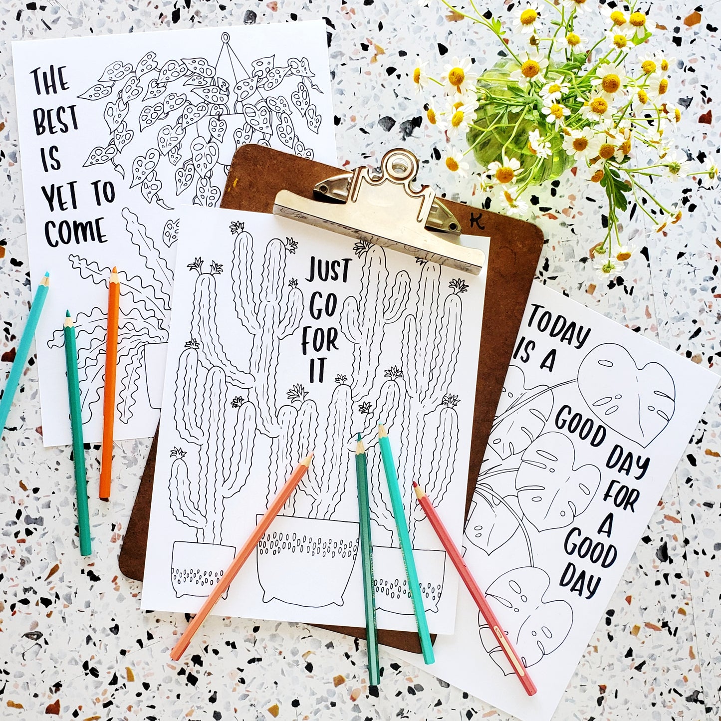 Encouraging Plants Coloring Pages