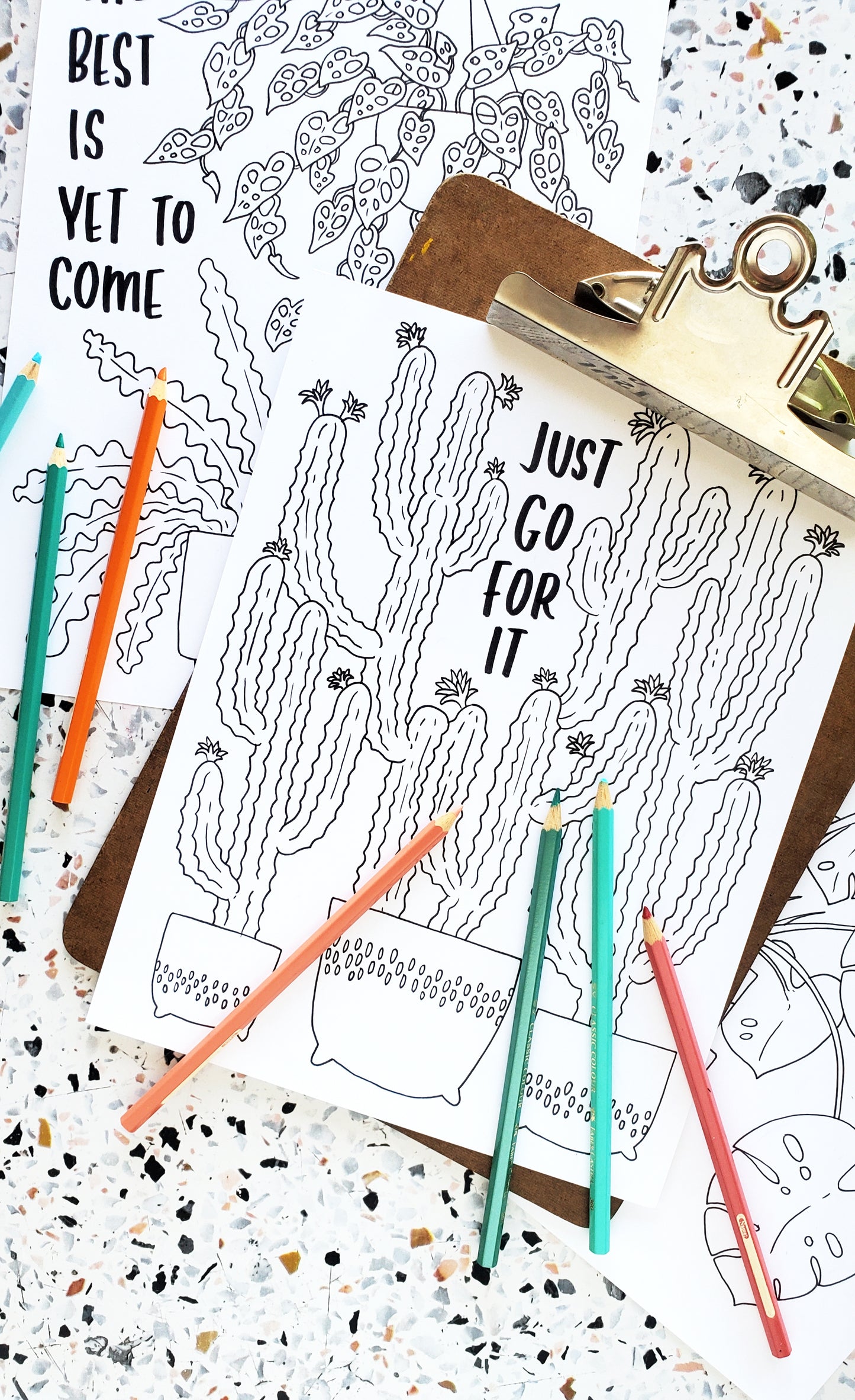 Encouraging Plants Coloring Pages