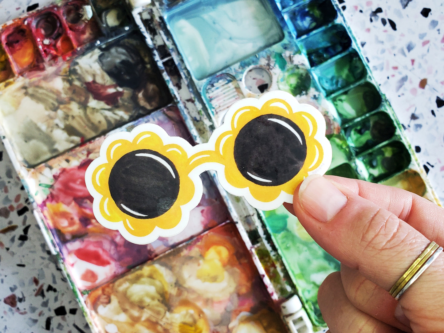 Flower Sunnies Sticker