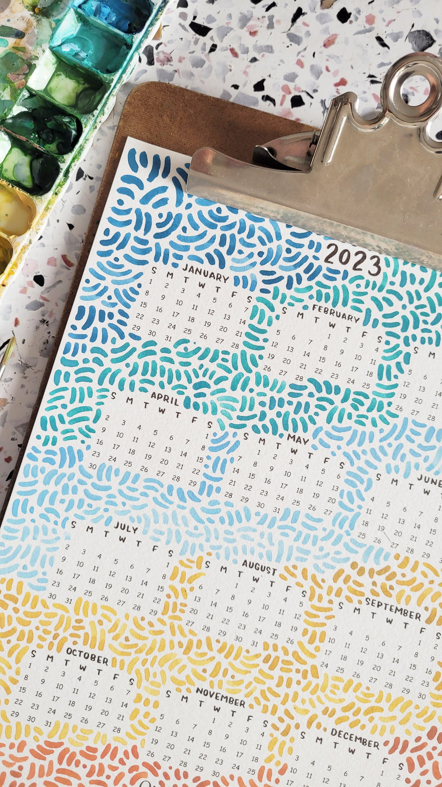 2023 Retro Echoes Calendar Printable Download