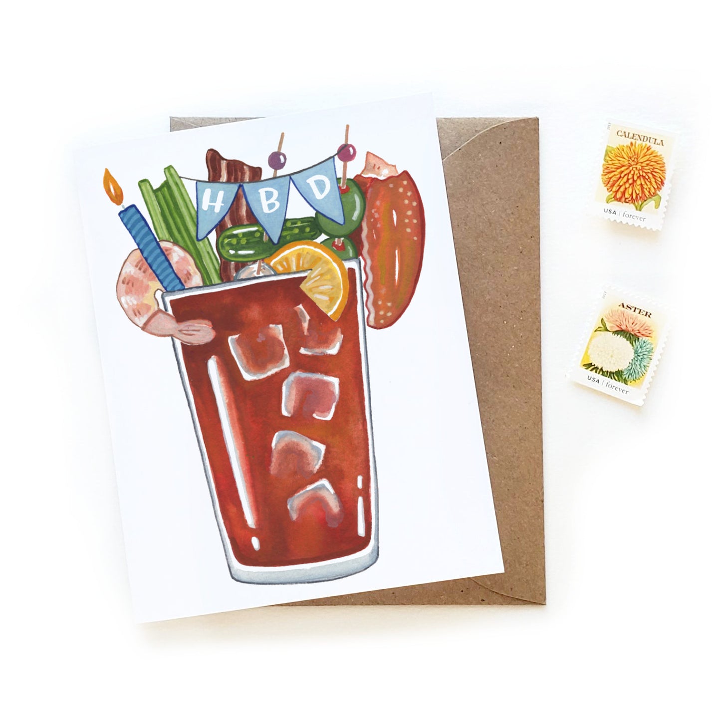 HBD Bloody Mary Birthday Card