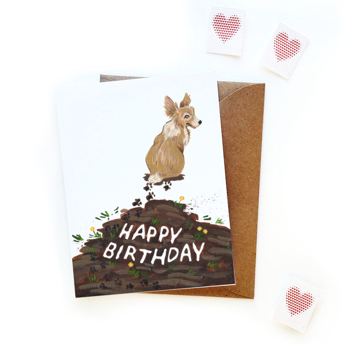 Messy Dog Birthday Card