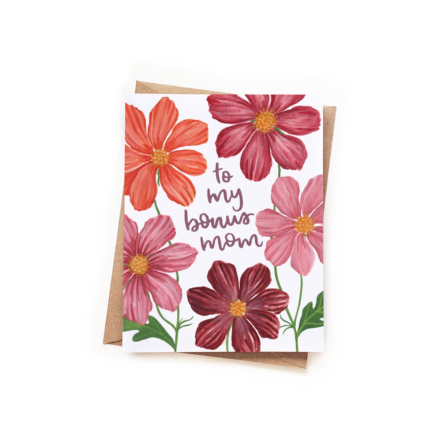 Bonus Mom Mother's Day Cosmos Card