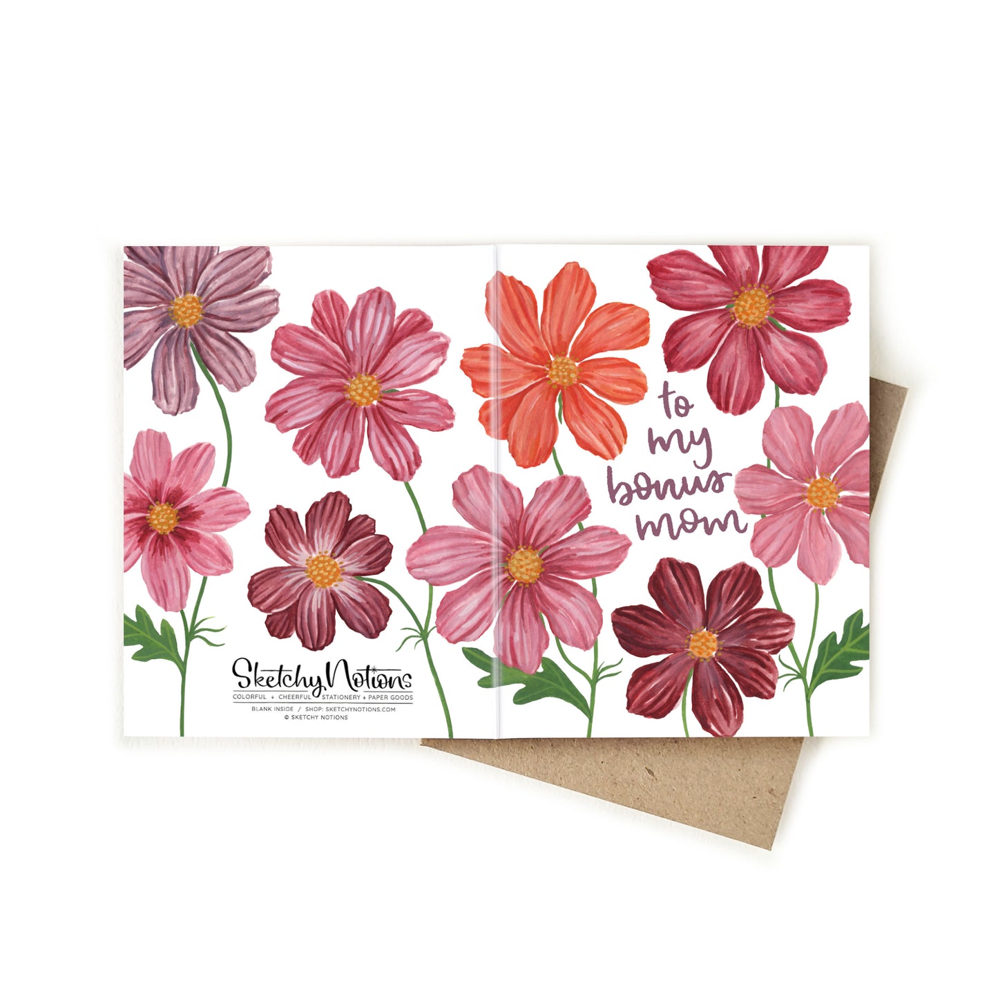 Bonus Mom Mother's Day Cosmos Card