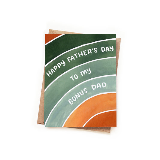 Bonus Dad Father's Day Stripes Card