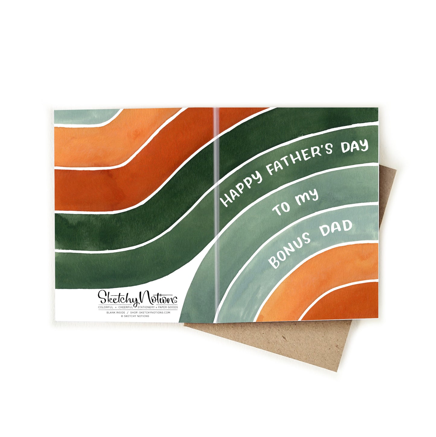 Bonus Dad Father's Day Stripes Card