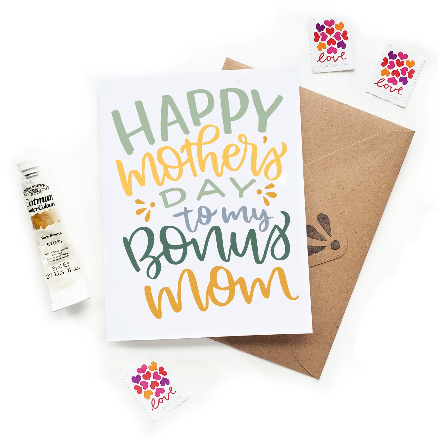 Bonus Mom Mother's Day Card
