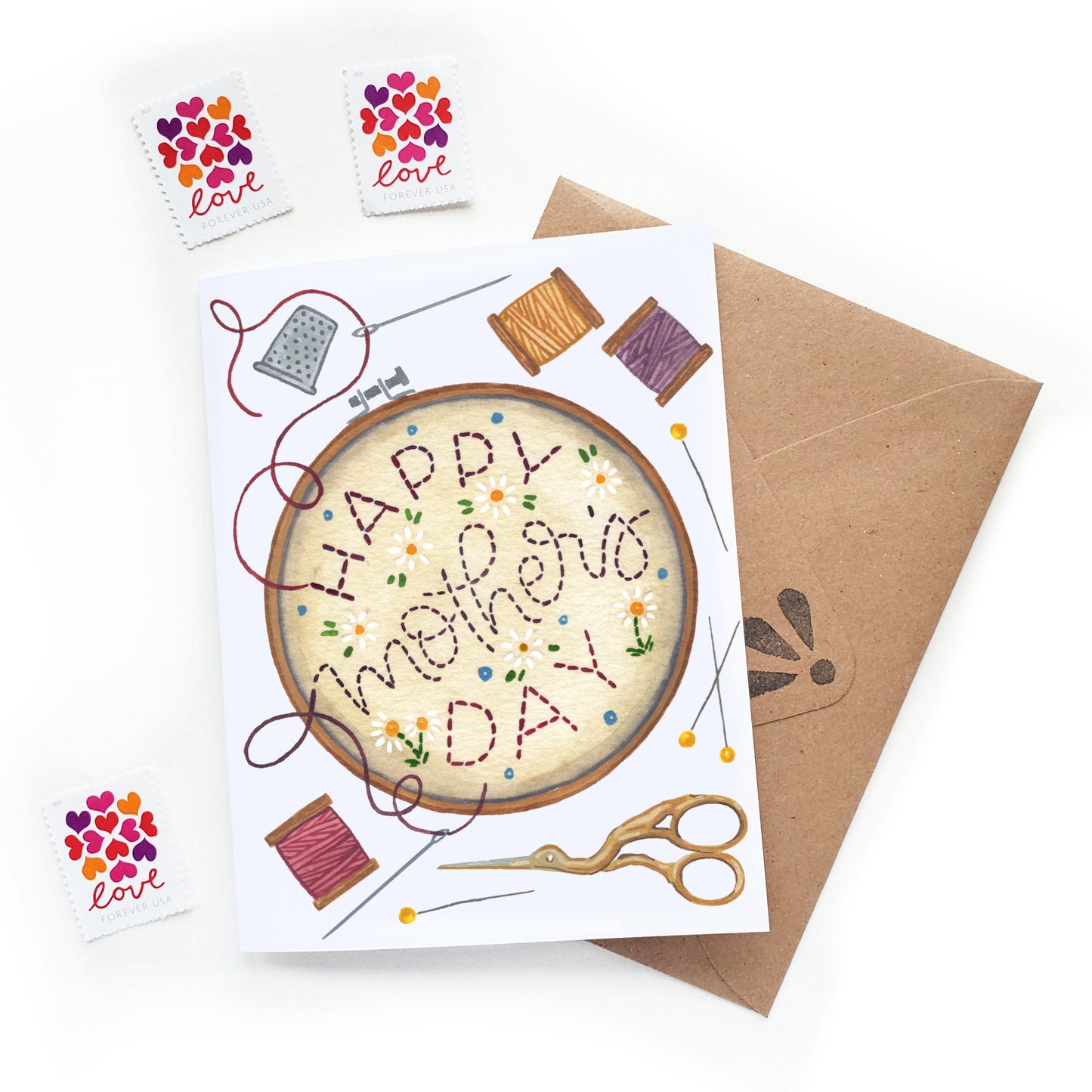 Mother's Day Embroidery Card