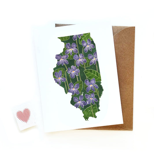 Illinois Blue Violet Card