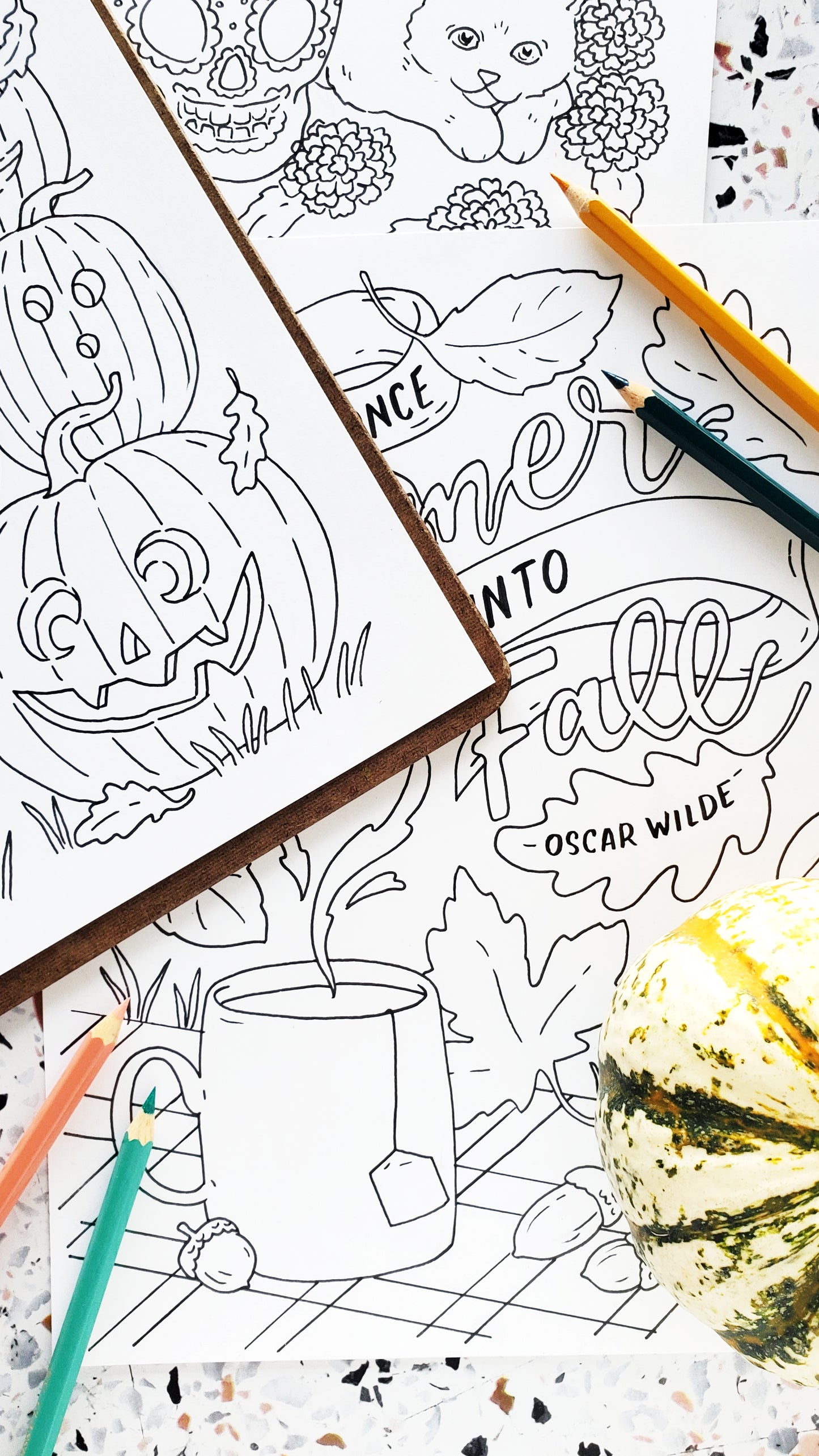 Spooky Fall Coloring Pages