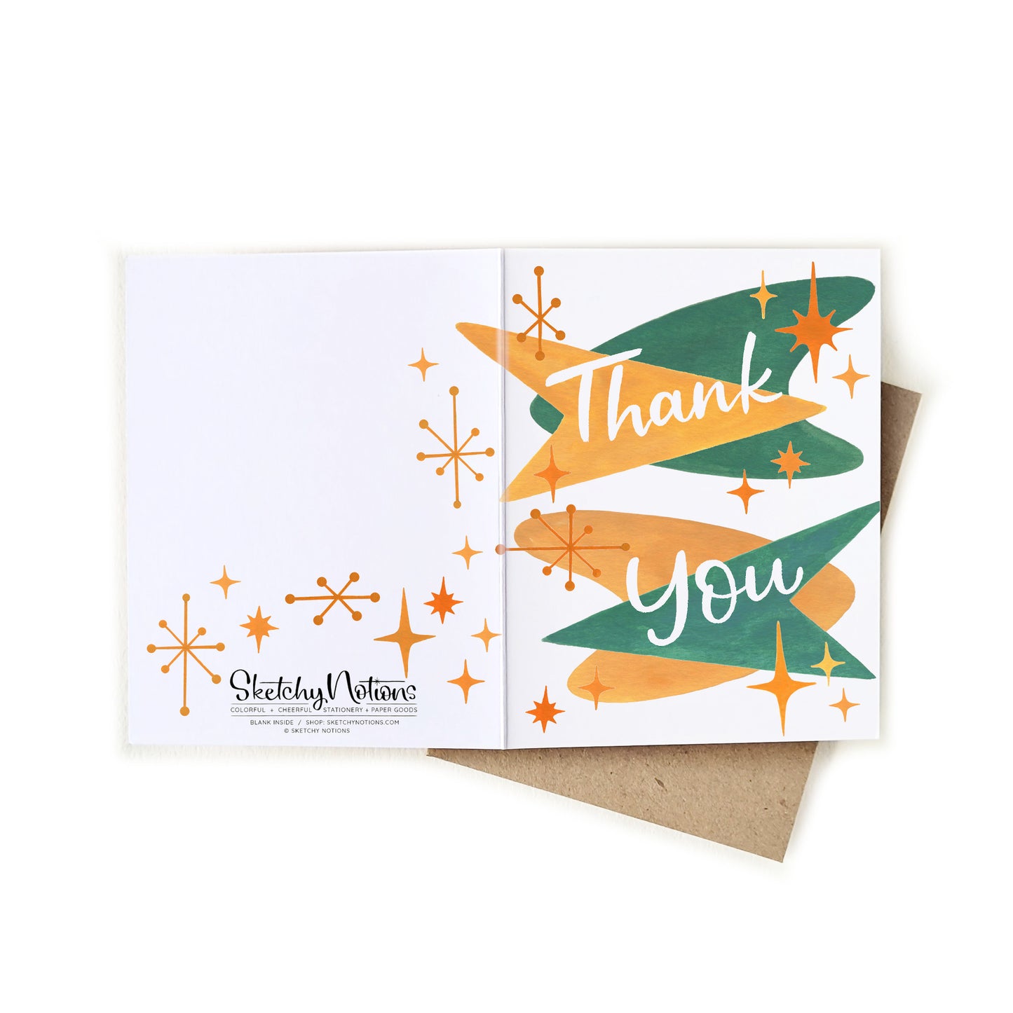 Retro Thank You Card