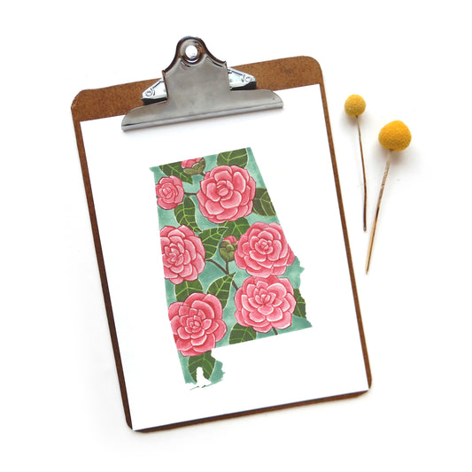 Alabama Camellia Print Download
