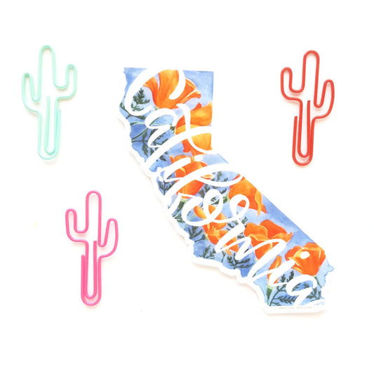 California State Flower Golden Poppy Sticker