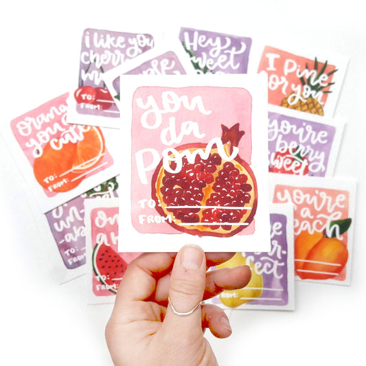 Printable Valentines Fruit Puns