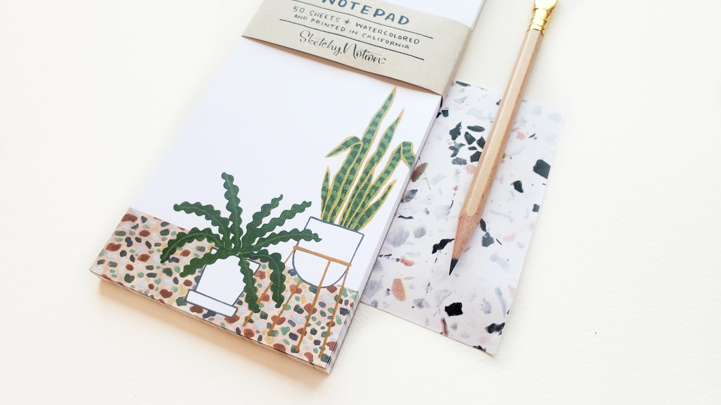 Terrazzo Houseplants Notepad