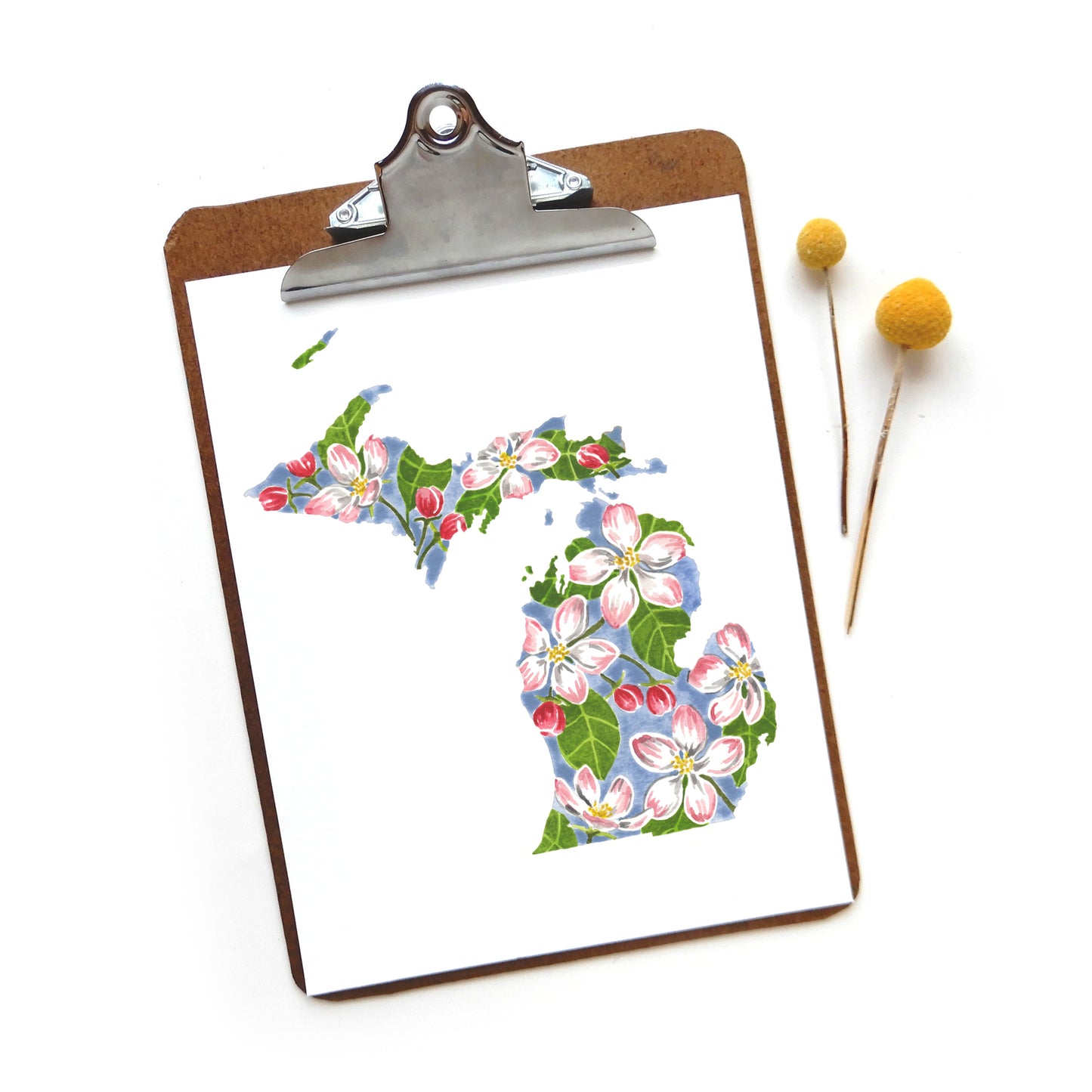 Michigan Apple Blossom Print