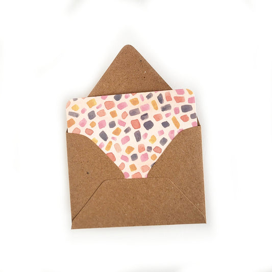 Peachy Terrazzo Mini Note Set